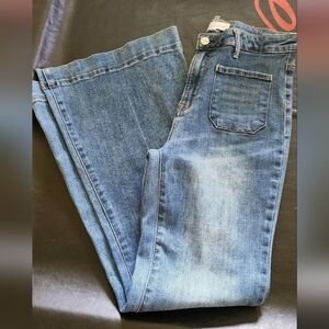 Stylish Blue Flare Women's Jeans